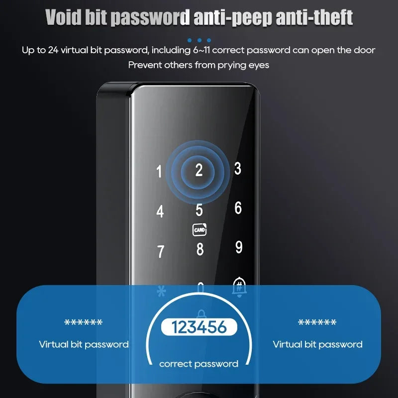 Smarte Fingerprint Türschloss mit App & Notladung