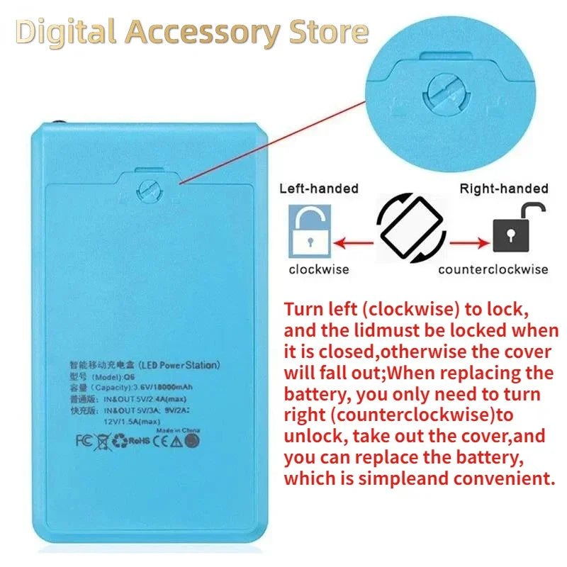 DIY Powerbank Hülle für 6x18650 Akkus