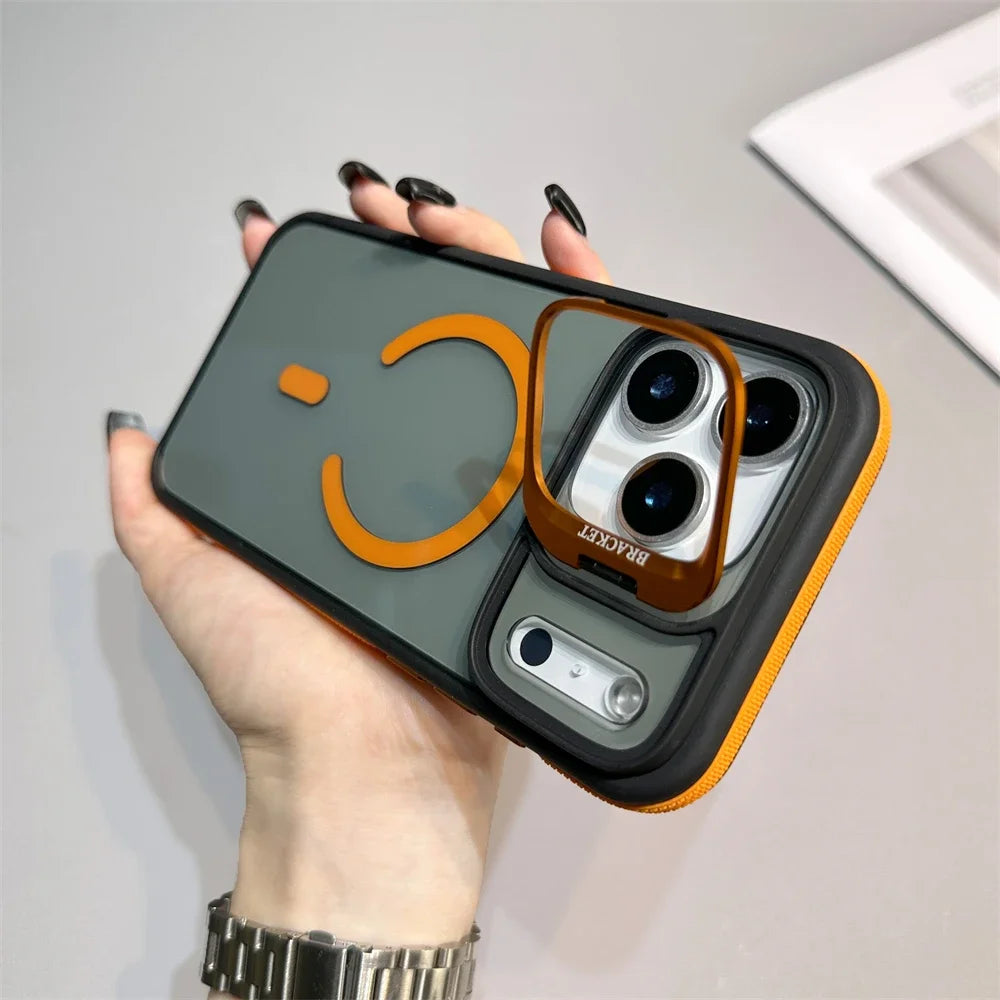 Luxus Matte Magsafe Hülle mit Ständer Funktion