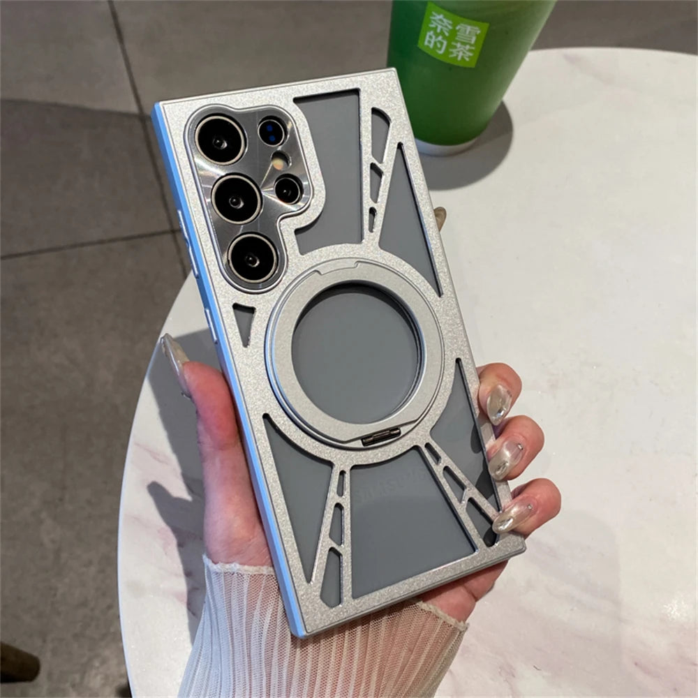 Magnetische Hülle mit Ringhalter für Galaxy S25 Ultra