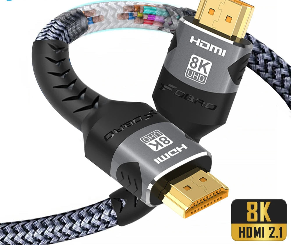 8K HDMI 2.1 Kabel 48Gbps für PS5 PC TV 4K120Hz