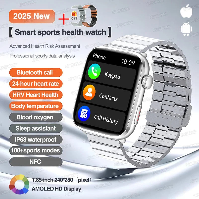 Classic Smartwatch 2025 Men Women GPS NFC AMOLED