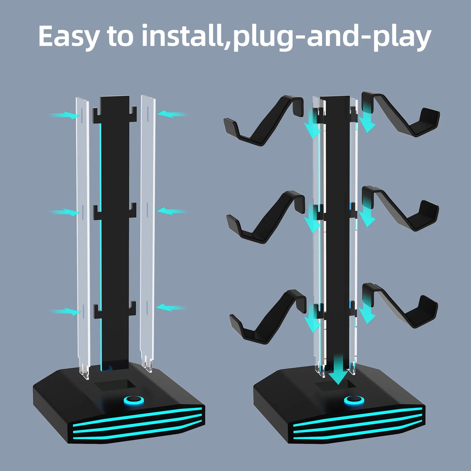 Universal Gaming Controller und Kopfhörerständer RGB