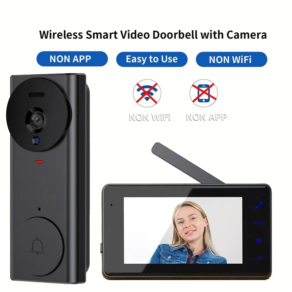 Intelligente Video-Türklingel 480P Dual Audio Akku