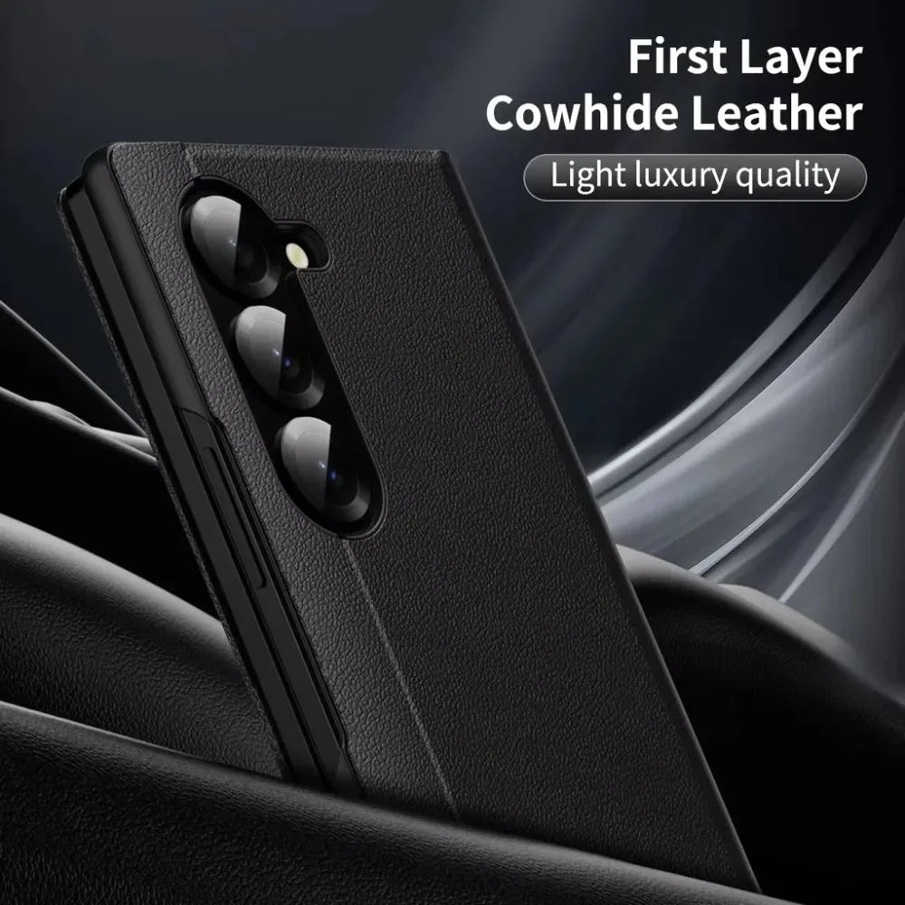 Minimalistische Leder Kartenhalter Hülle Samsung