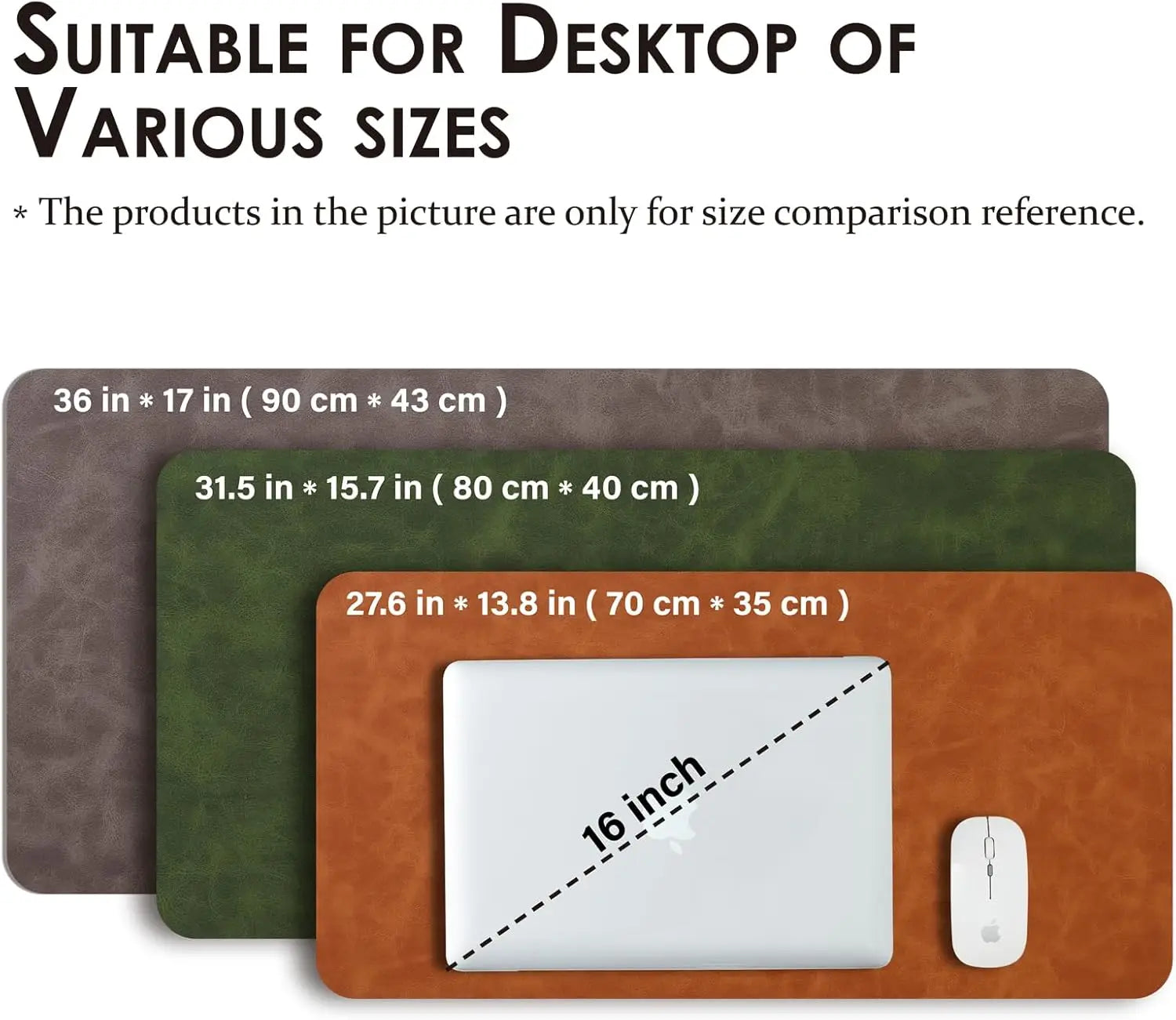 YSAGI Leder Schreibtischmatte PU