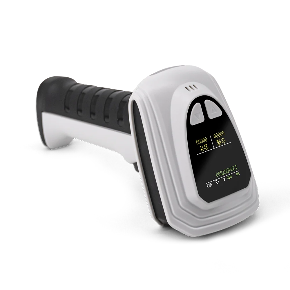 Tragbarer 2D Bluetooth Barcode-Scanner mit LCD