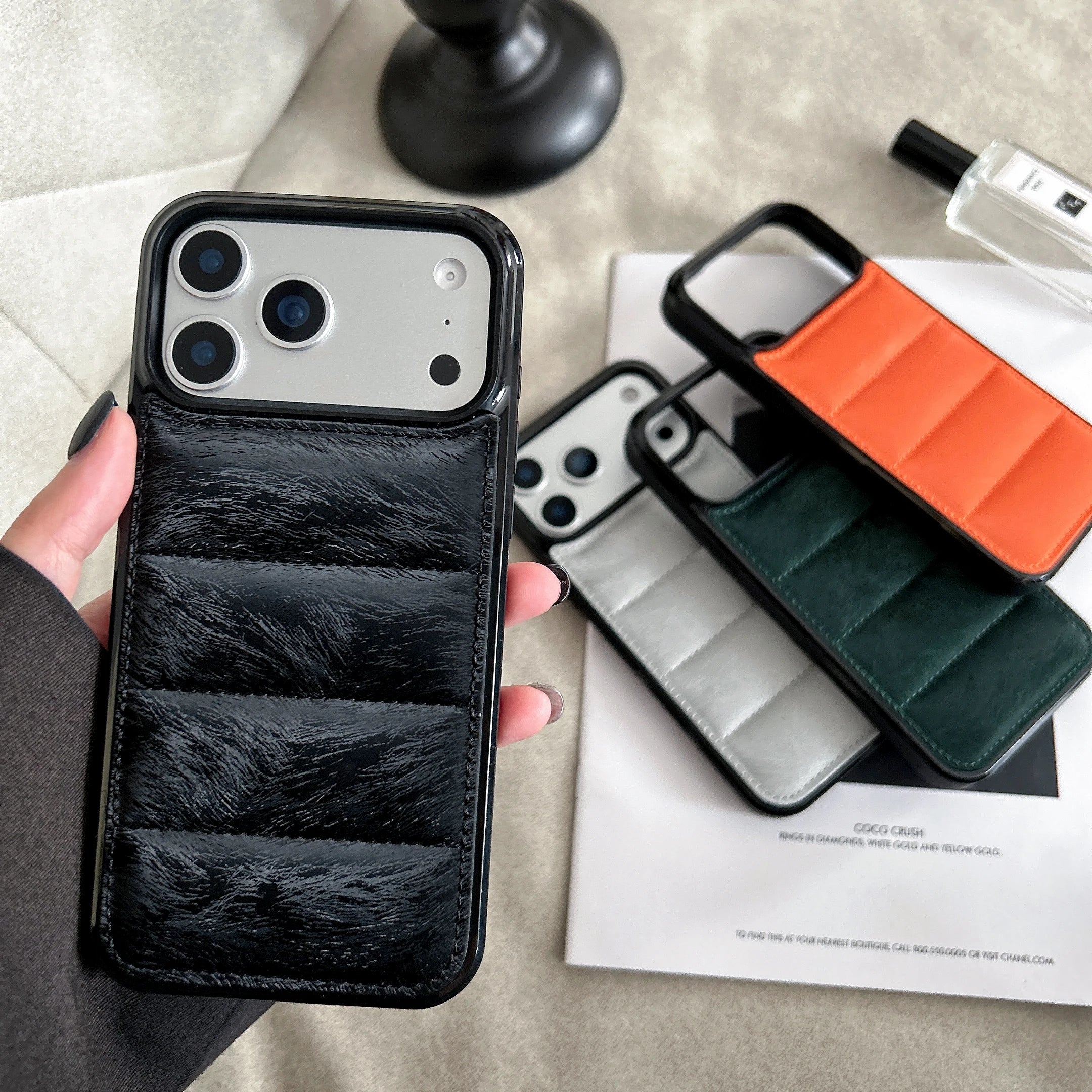 3D phone case with horsehair for iPhone 17