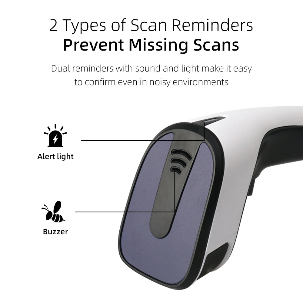 Kabelgebundener und Drahtloser 2D Barcode Scanner HZ-101WB