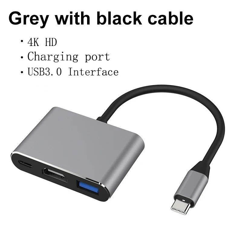 USB-C zu HDMI 3-in-1 Adapter Kabel