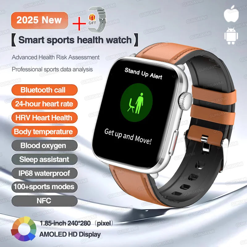 Classic Smartwatch 2025 Men Women GPS NFC AMOLED