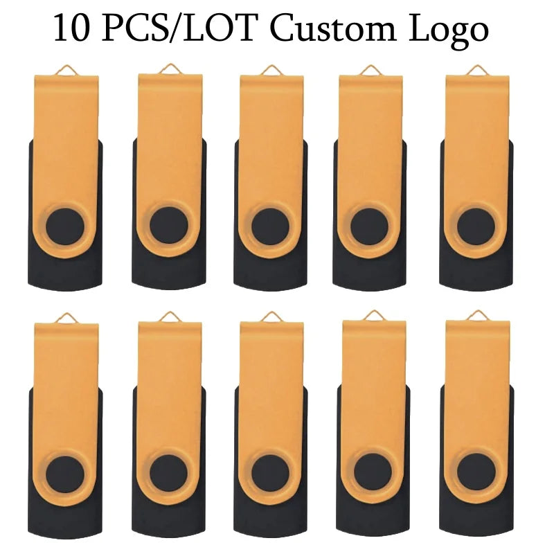 10 Stück USB 2.0 Stick 4–64GB mit Logo