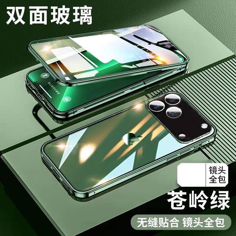 360° Magnet-Hülle aus Glas für iPhone 17 Pro Max