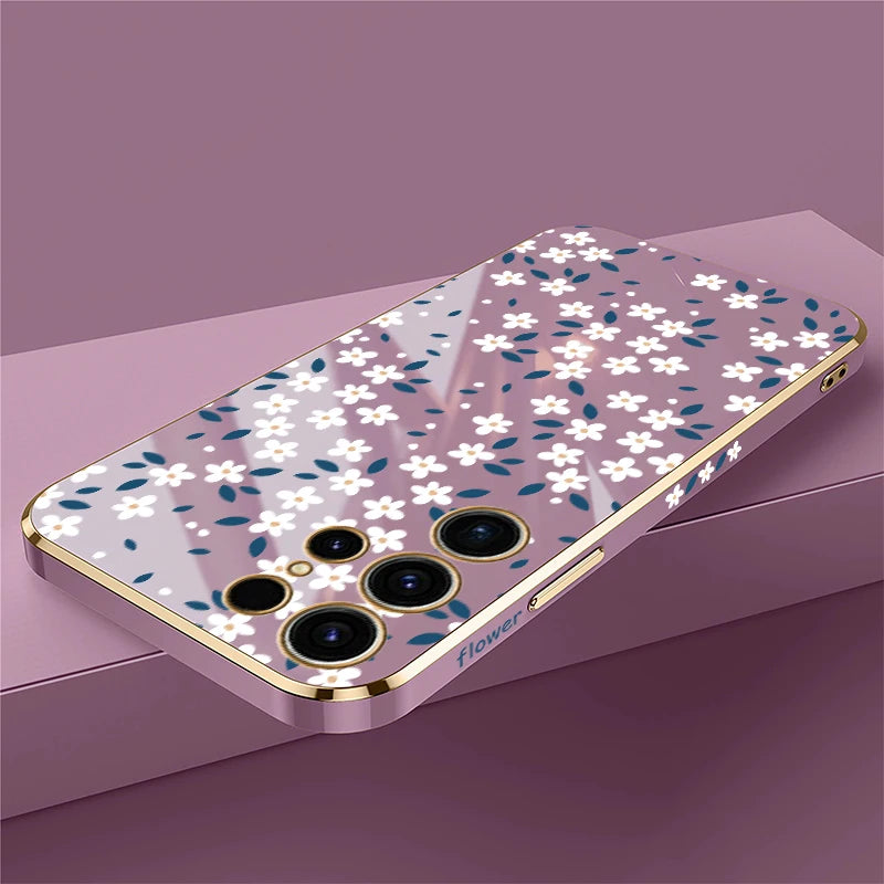 Stylische Blüten Hülle für Samsung Galaxy S25 Ultra