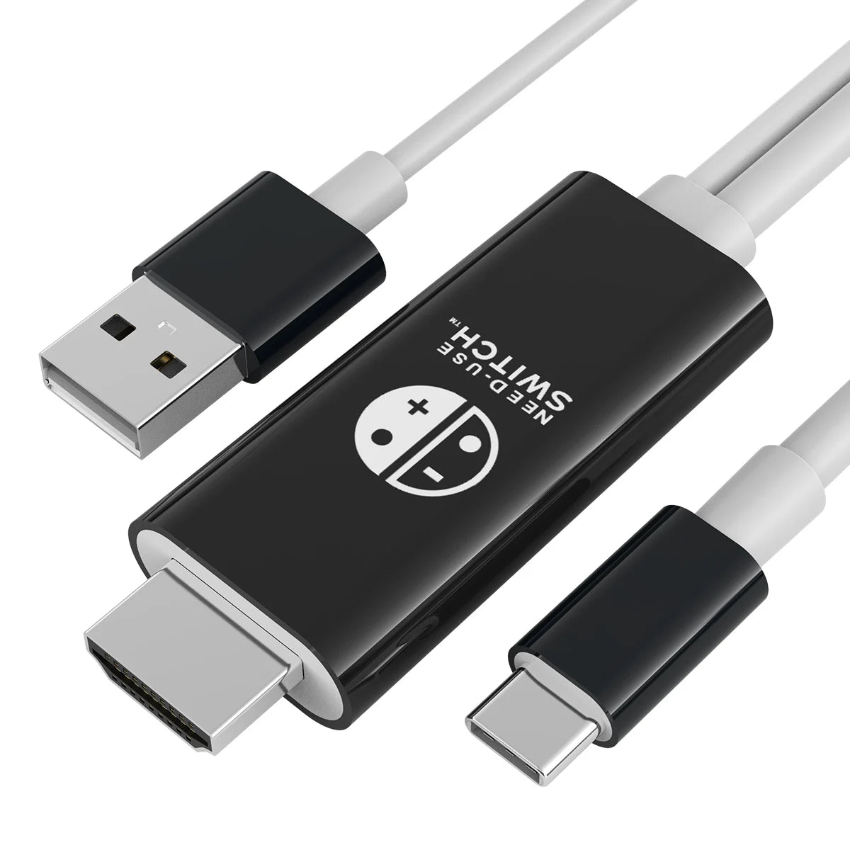 4K HDMI Kabeladapter USB-C auf HDMI mit 5V USB-Ladung für Nintendo Switch OLED, Steam Deck, MacBook Pro