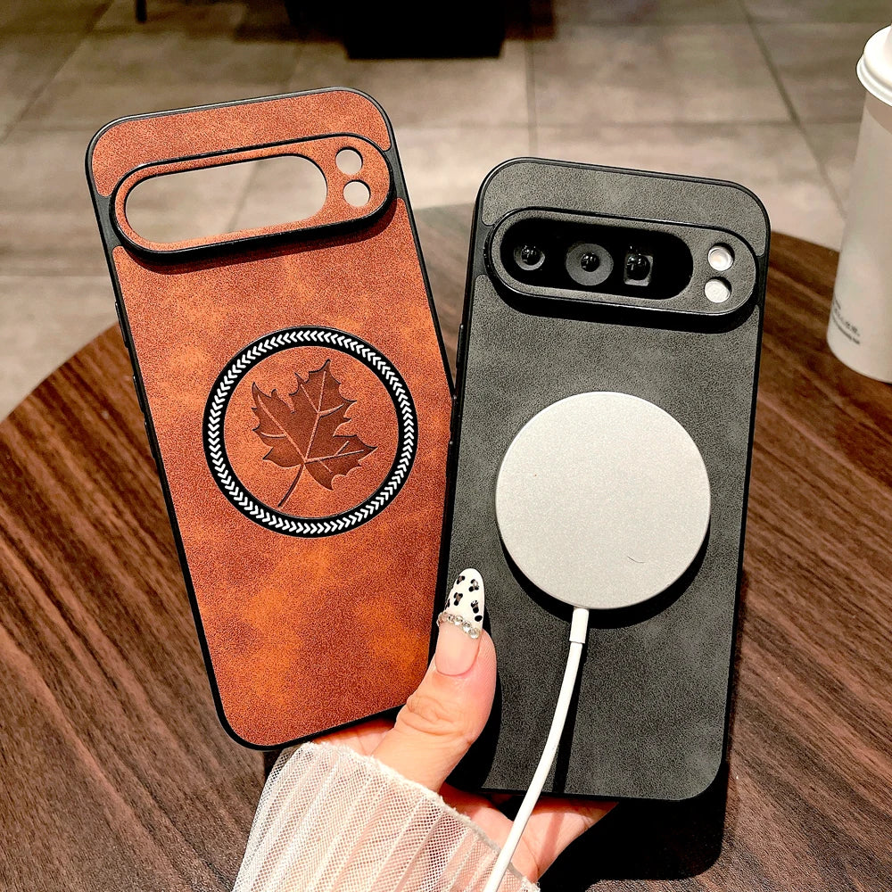 Luxus Kunstleder Hülle Pixel 9 8 Pro XL