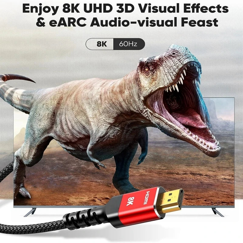 2er-Pack 8K HDMI 2.1 Kabel 48Gbps 4K120Hz 8K60Hz