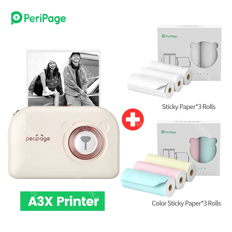 PeriPage A3X Mobile Thermal Printer for Photos & Labels