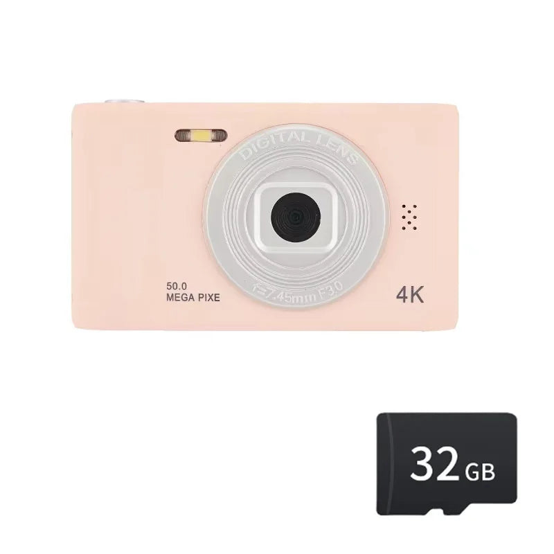 Mini 4K digital camera for children with HD zoom