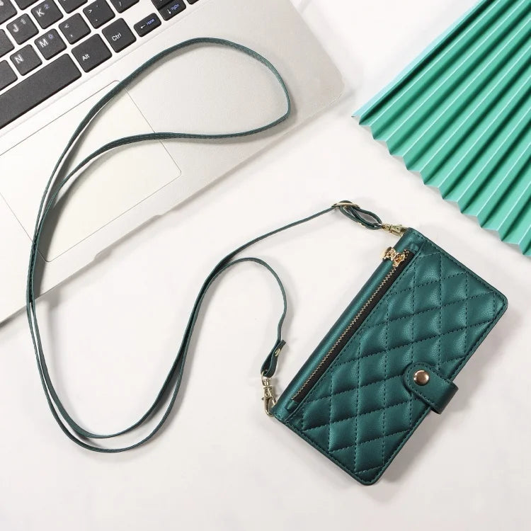 Leder Flip Hülle mit Lanyard für Galaxy S10+