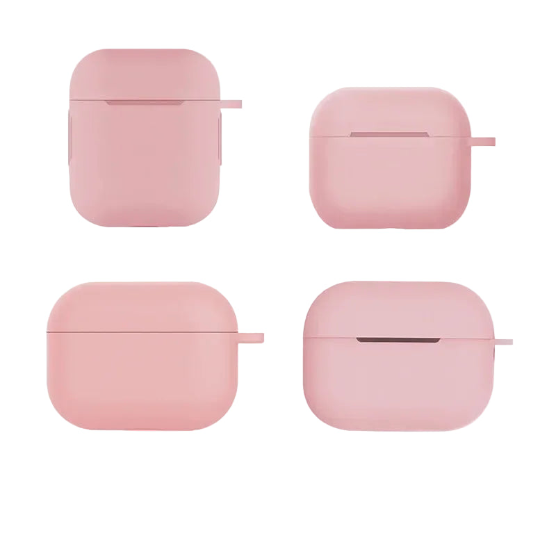 Pink silicone AirPods case protective cover