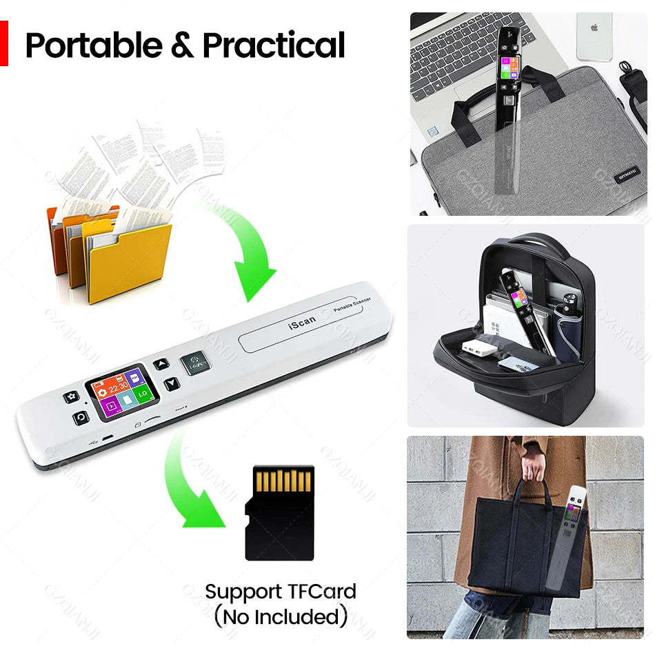 Portable A4 Mini Document and Photo Scanner WiFi