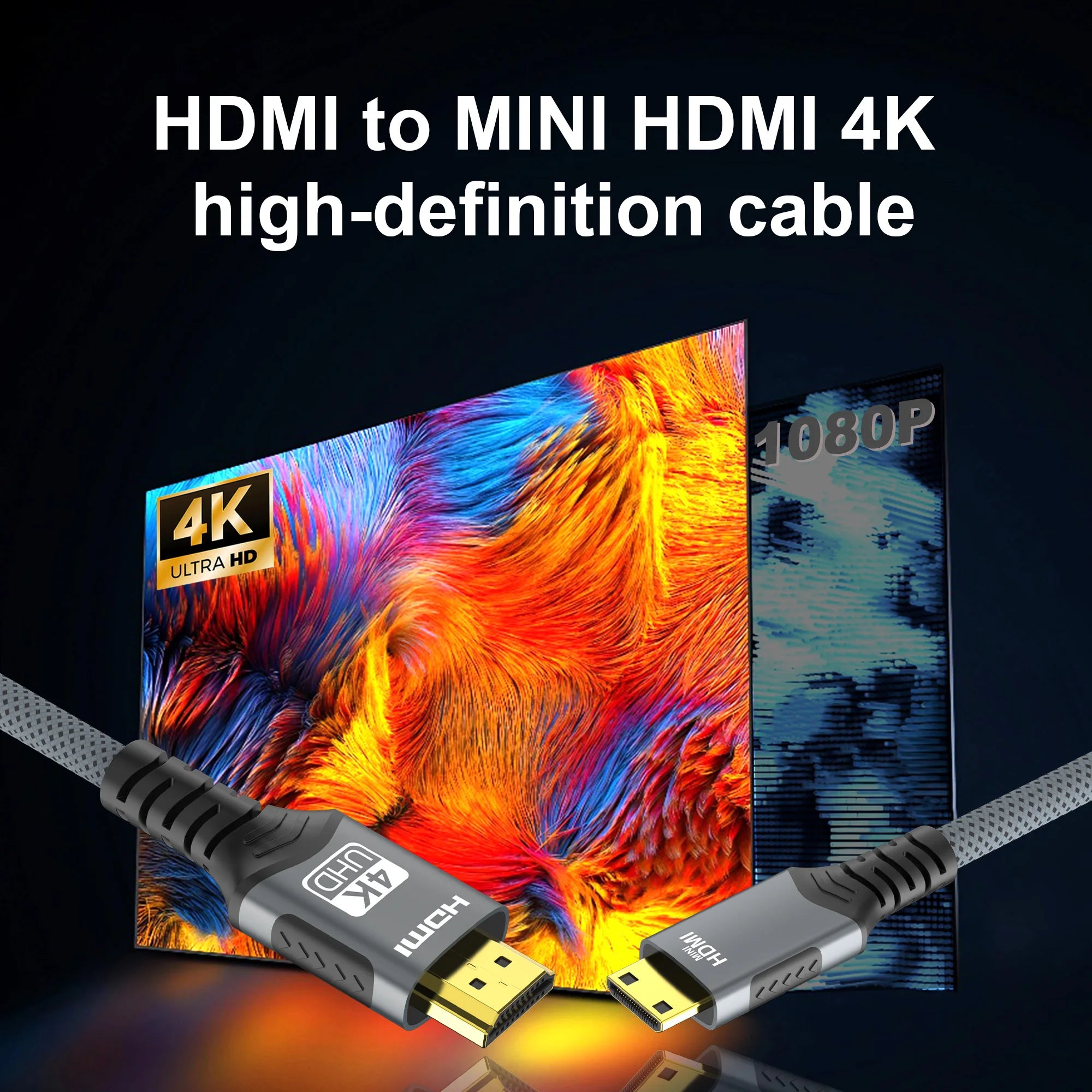 4K Mini HDMI zu HDMI Kabel 60Hz 120Hz High-Speed