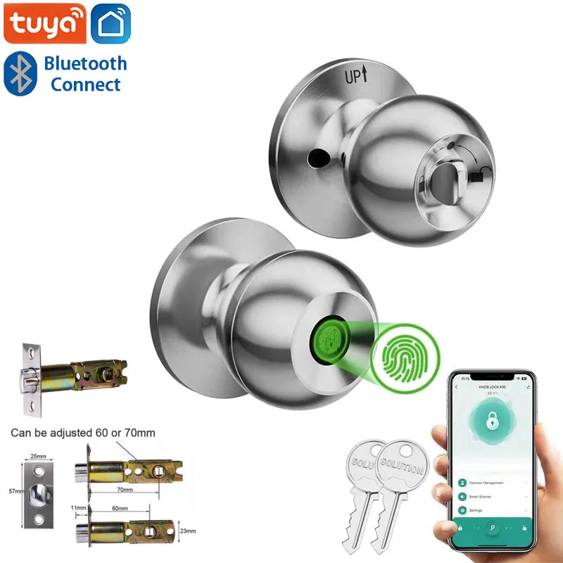 Smartes Türschloss mit Fingerabdruck & Tuya App