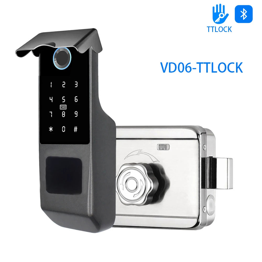 Wasserdichtes Tuya TTLock Smart Türschloss Außenbereich