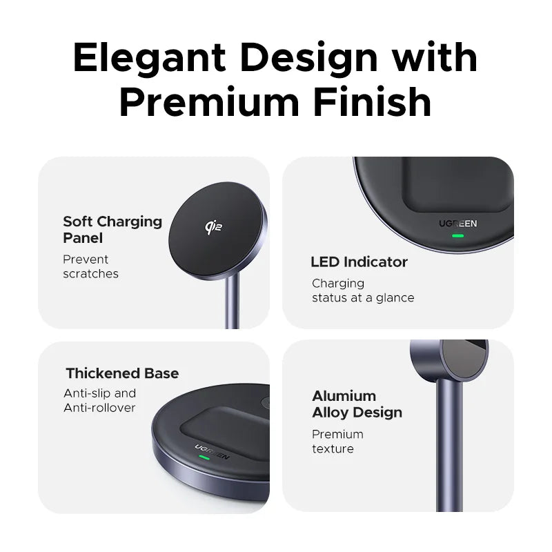 20W Magnetische 2-in-1 Ladestation Schnell