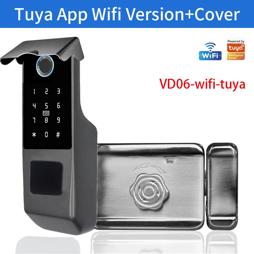 Wasserdichtes Tuya TTLock Smart Türschloss Außenbereich