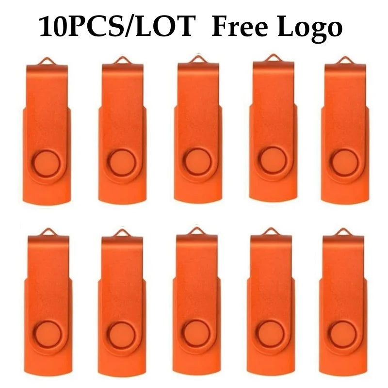 10 Stück USB 2.0 Stick 4–64GB mit Logo