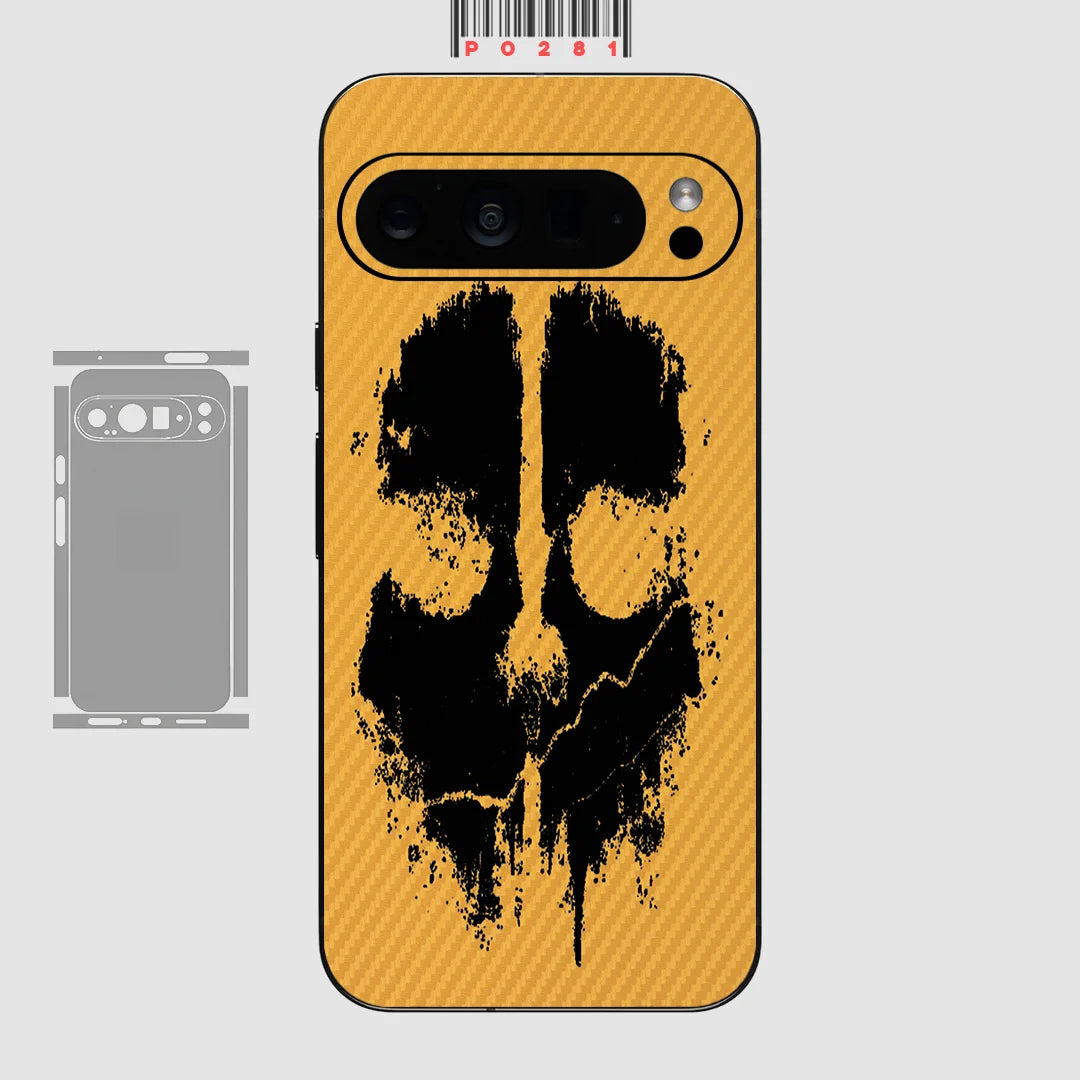 Kohlefaser Hautfolie für Pixel 9–7 Pro