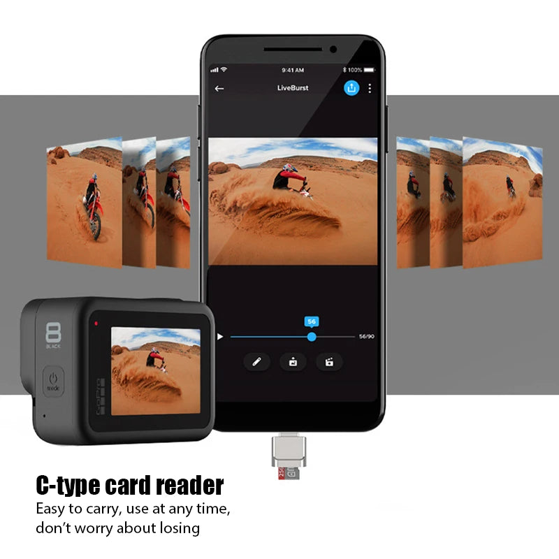 Schneller Typ-C Micro-SD Kartenleser Adapter