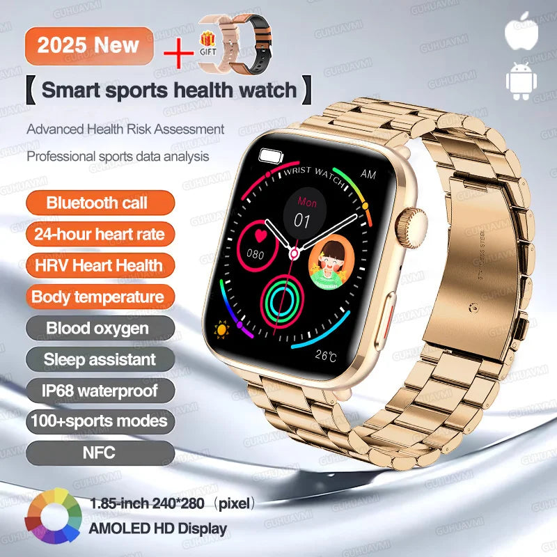 Classic Smartwatch 2025 Men Women GPS NFC AMOLED