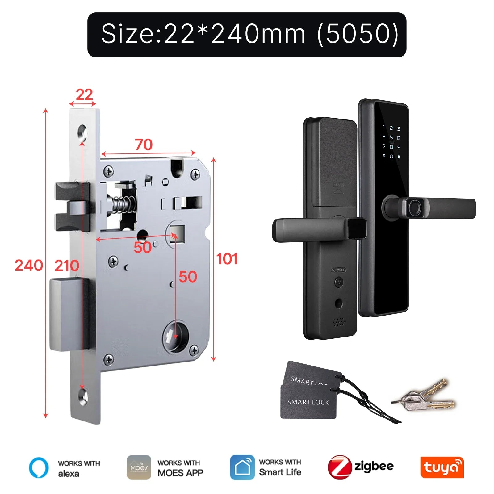 ZigBee Türschloss mit Fingerabdruck und Fernzugriff