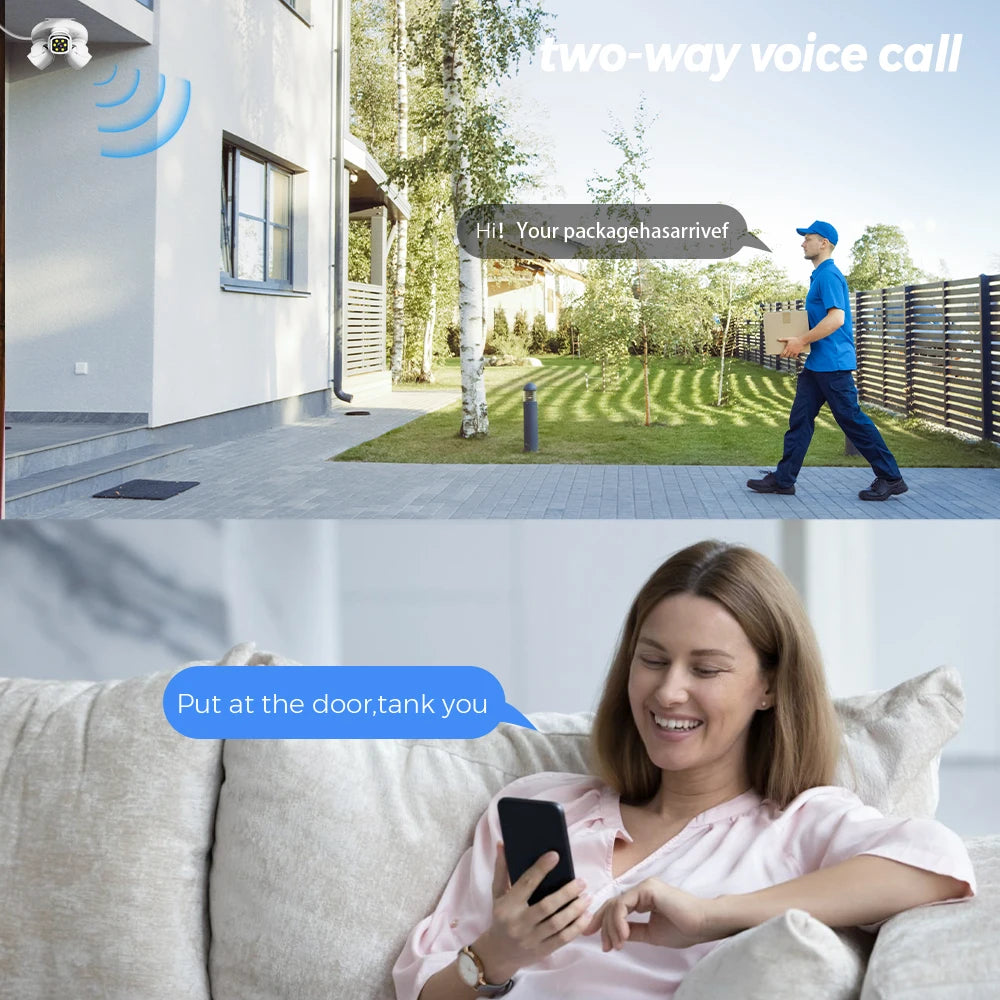 6K PTZ Kamera mit 3 Linsen und menschlicher Verfolgung