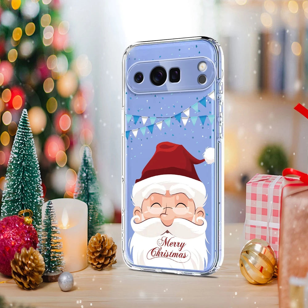 Transparente Weihnachts Handyhülle für Google Pixel