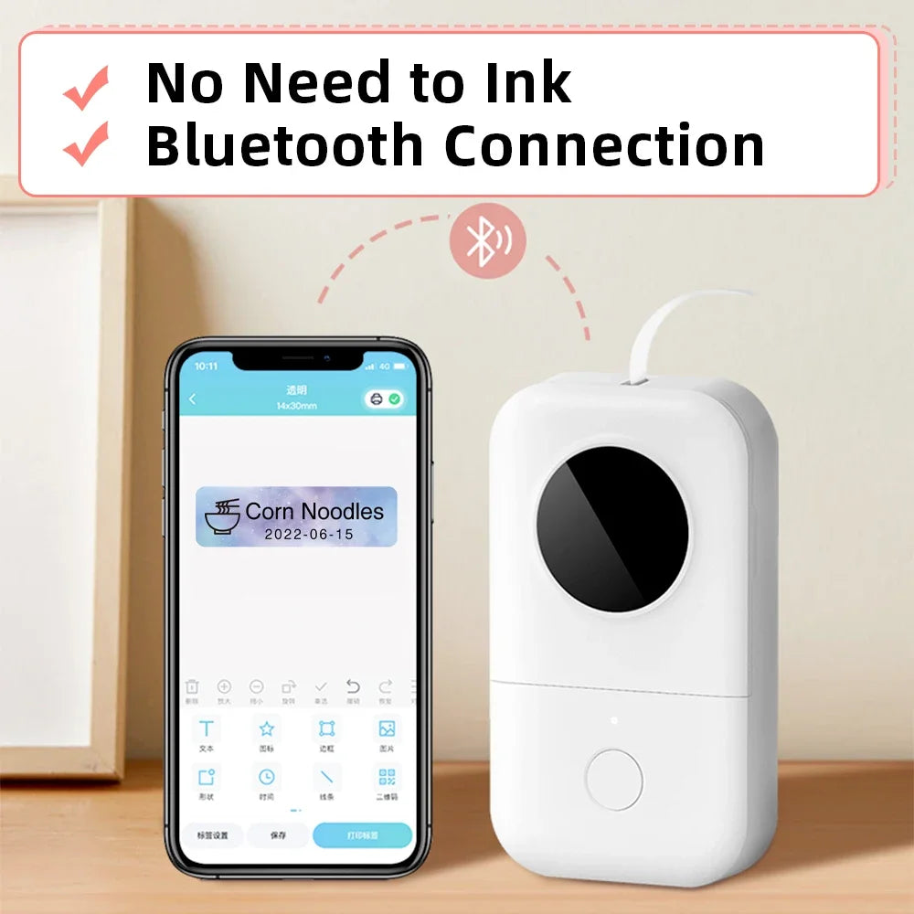 Phomemo D30 Mini Wireless Thermal Label Printer