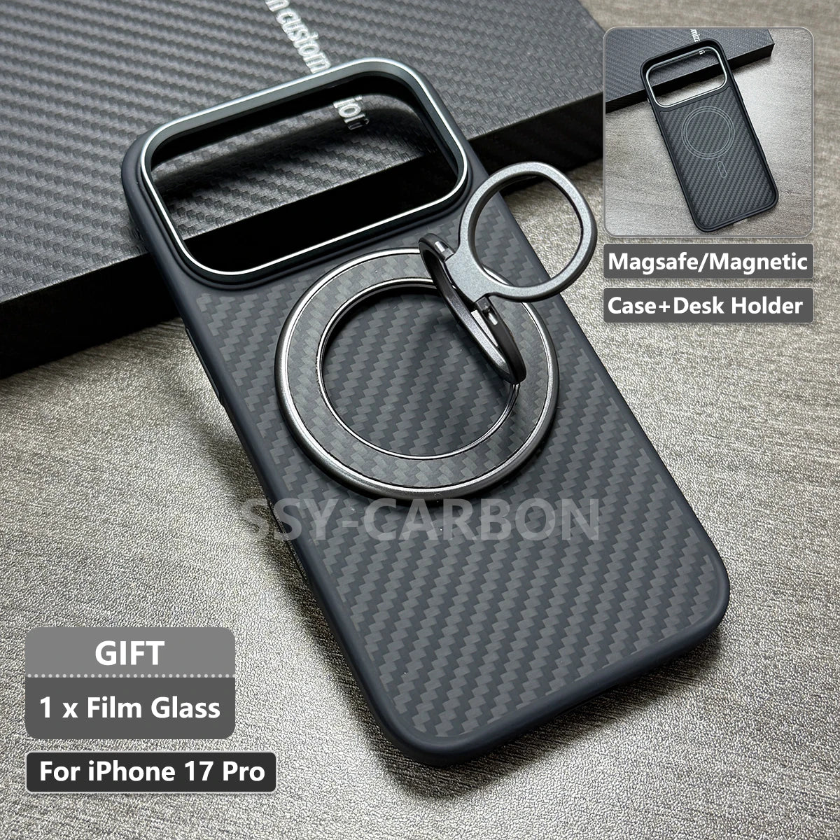 Echte Kohlefaser Hülle für iPhone 17 Serie