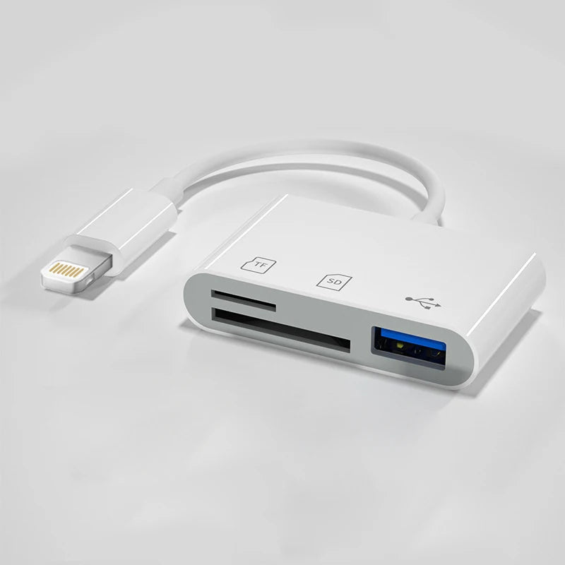 3 in 1 Kartenleser Lightning USB C SD TF Adapter