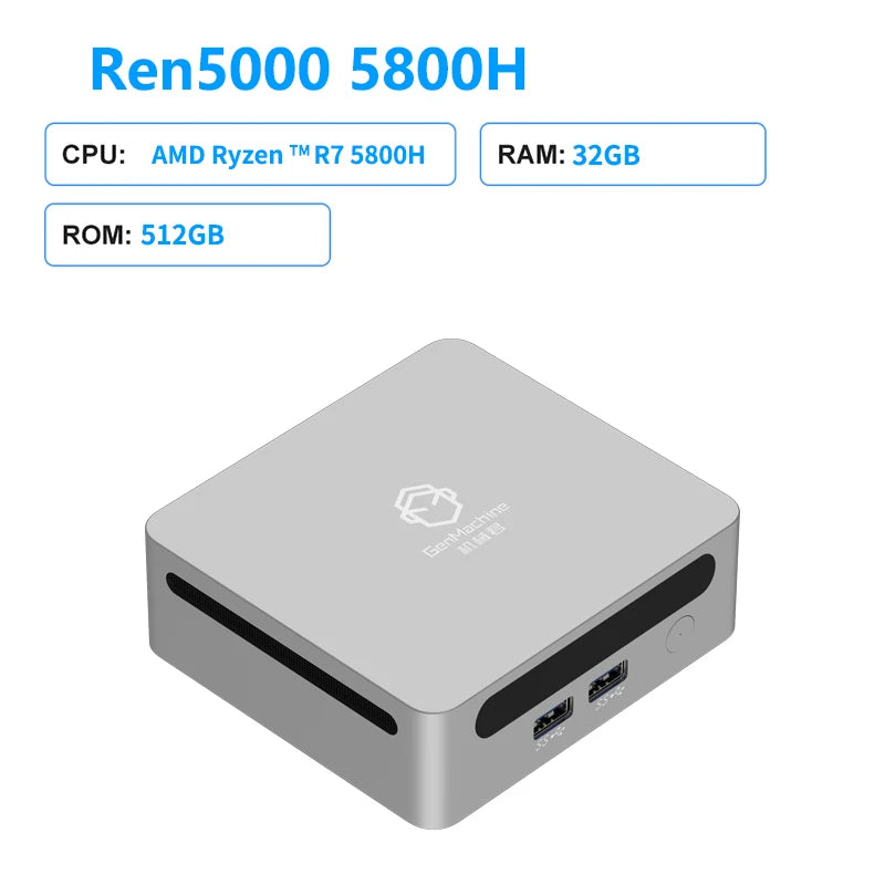 Kompakter 5800H Mini PC mit Windows 11