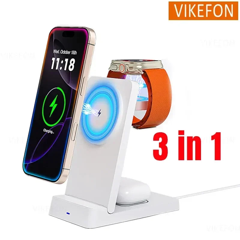 30W Faltbares 3-in-1 Magsafe Ladegerät Station