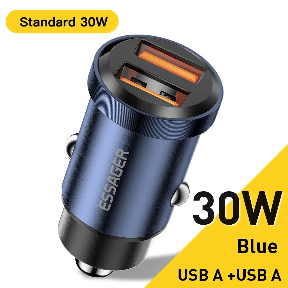 Essager 30W USB-C Autoladegerät Schnellladung QC PD