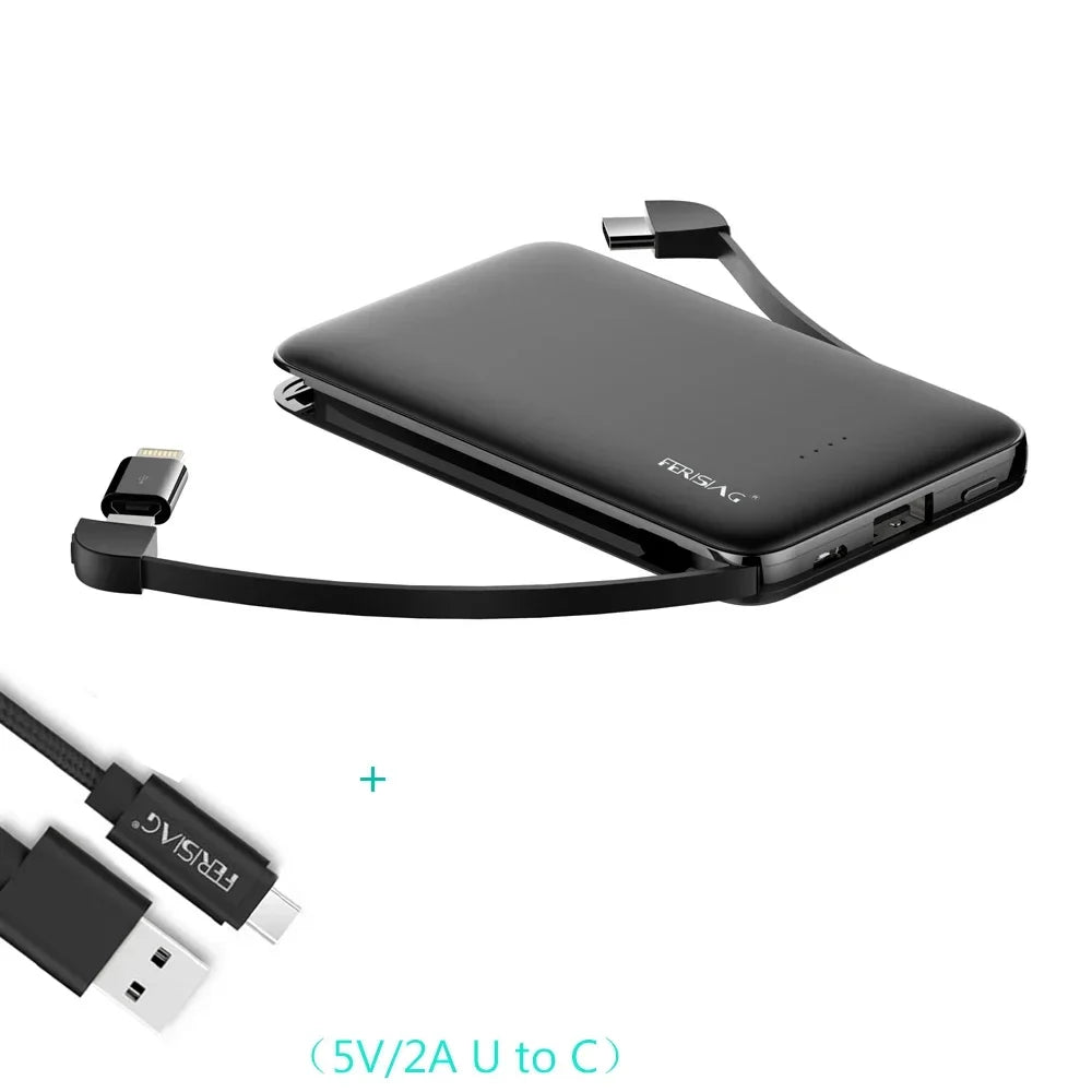 3in1 Powerbank 5000mAh kompakt