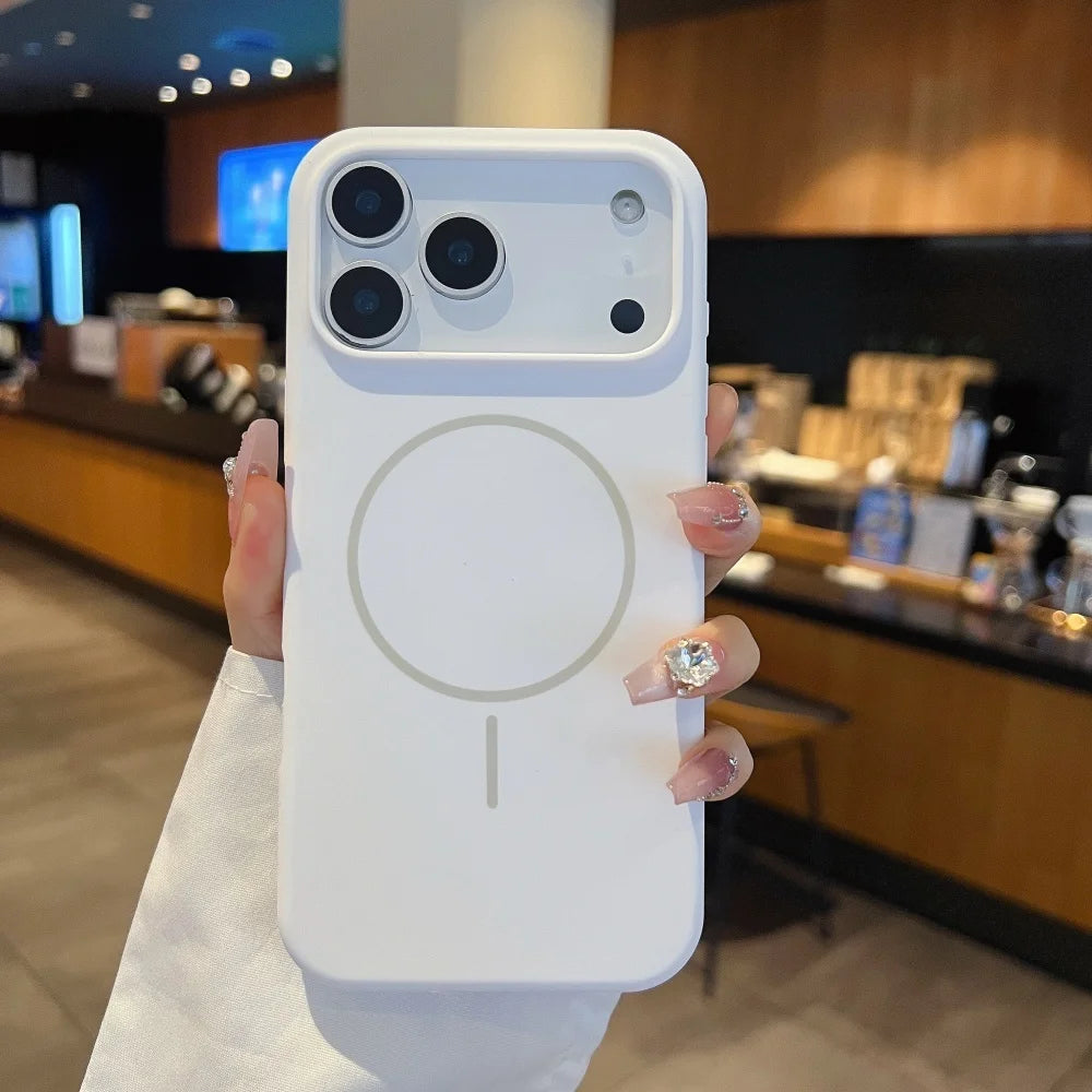 Matte Liquid Silicone Hülle für iPhone 17 Magsafe