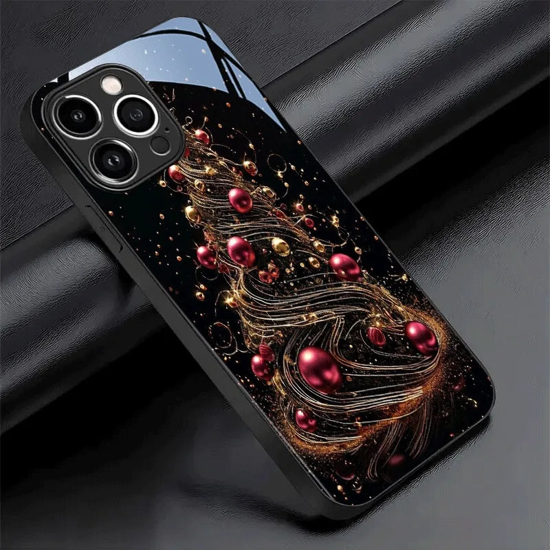 Weihnachtsbaum Glas Hülle für iPhone 17 & 16