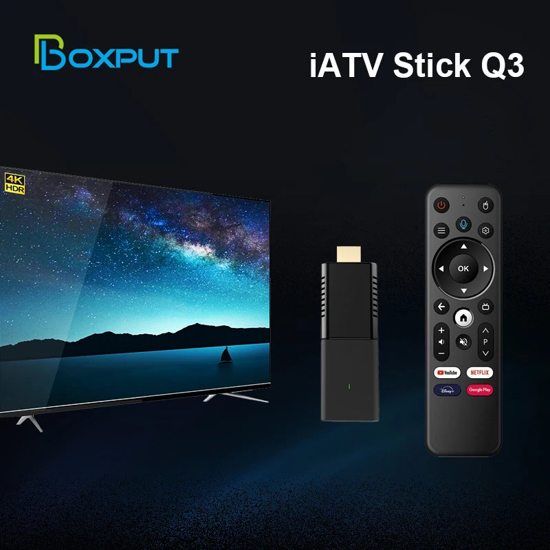 Android 10 4K HDR TV Stick with AV1 & Voice Control