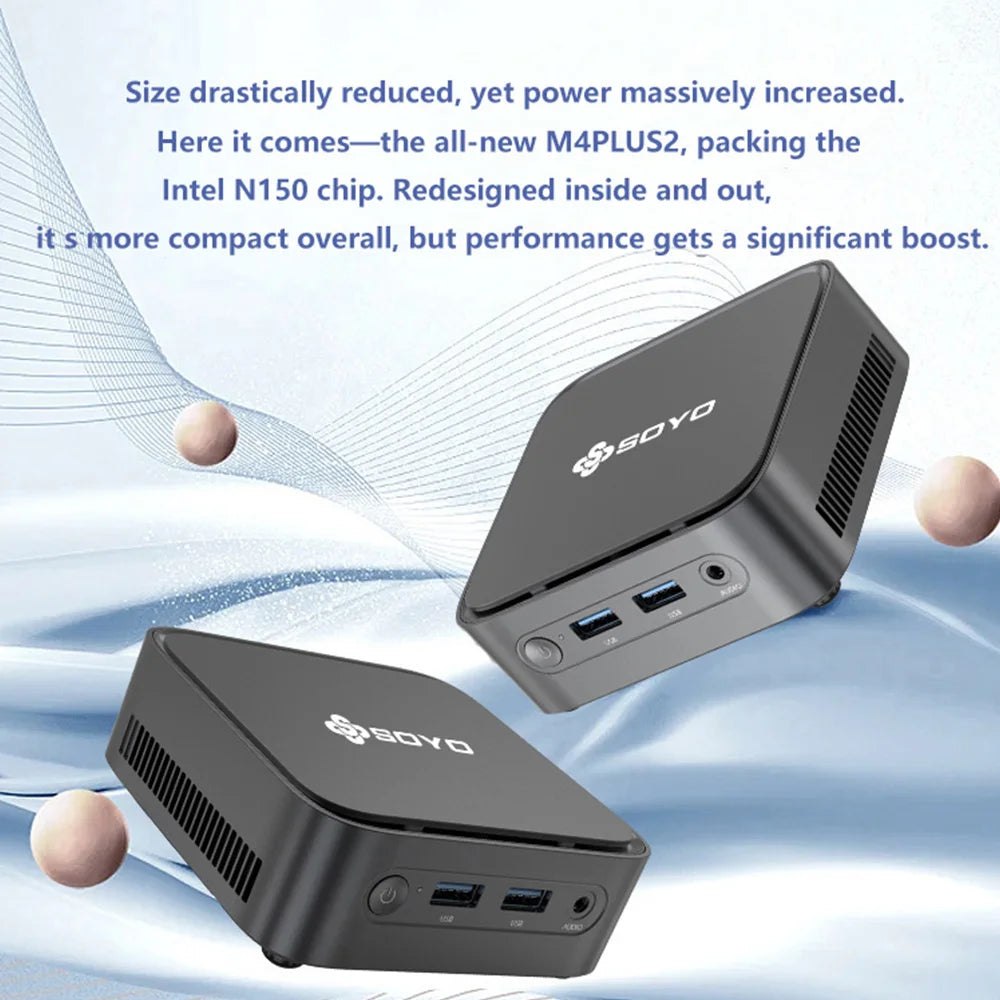 Kompakter Mini-PC Intel N150 16GB RAM 512GB SSD Win11