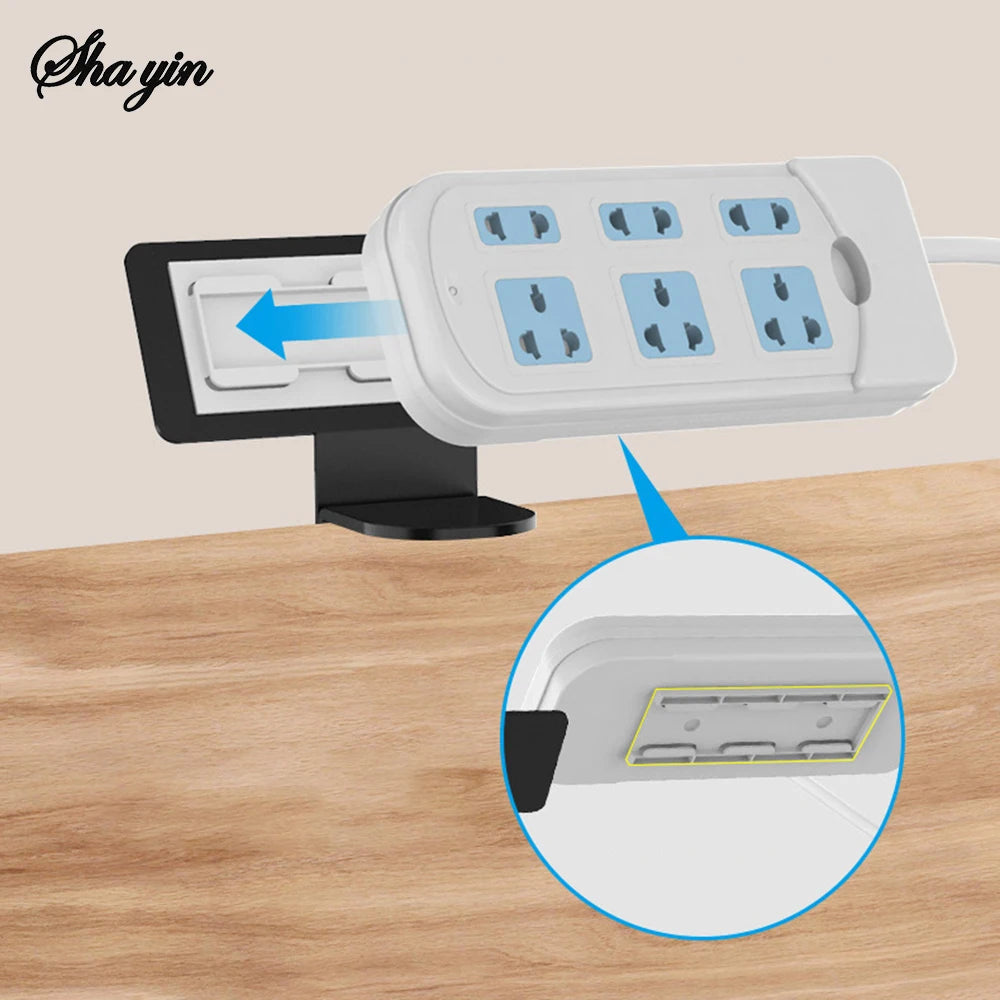 Steckdosenhalter Untertisch Kabelmanagement Regal